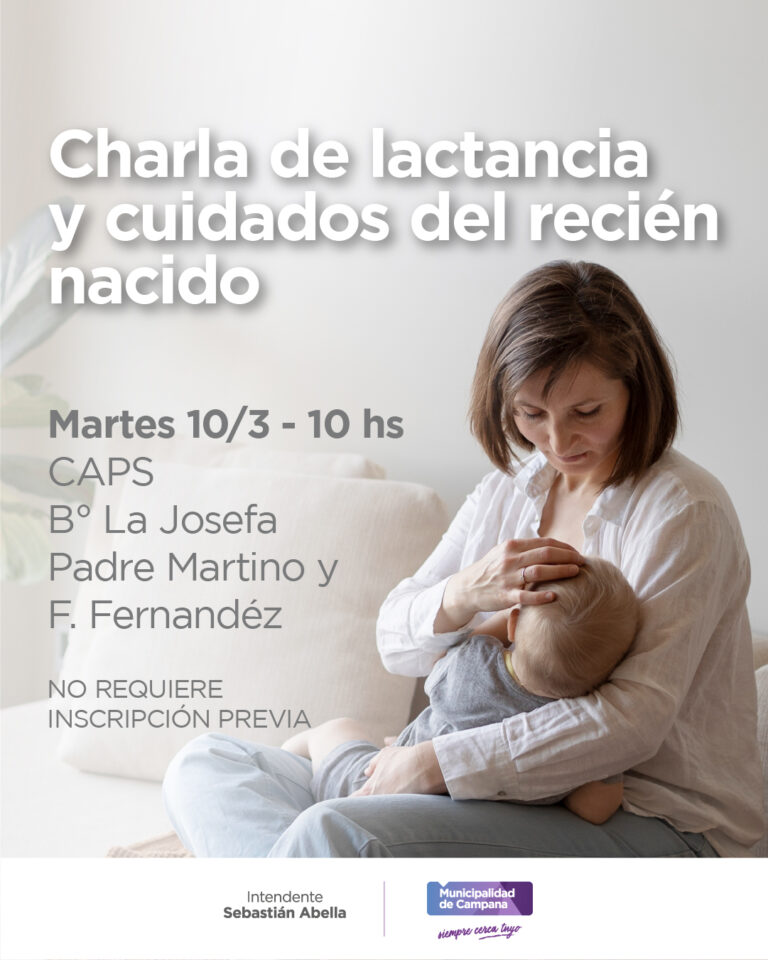 Hoy en La Josefa habrá una nueva charla sobre lactancia y cuidados del recién nacido