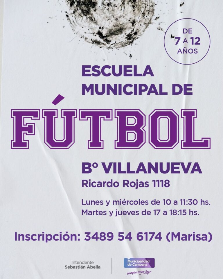El Municipio lanza una Escuela de Fútbol Infantil en el barrio Villanueva