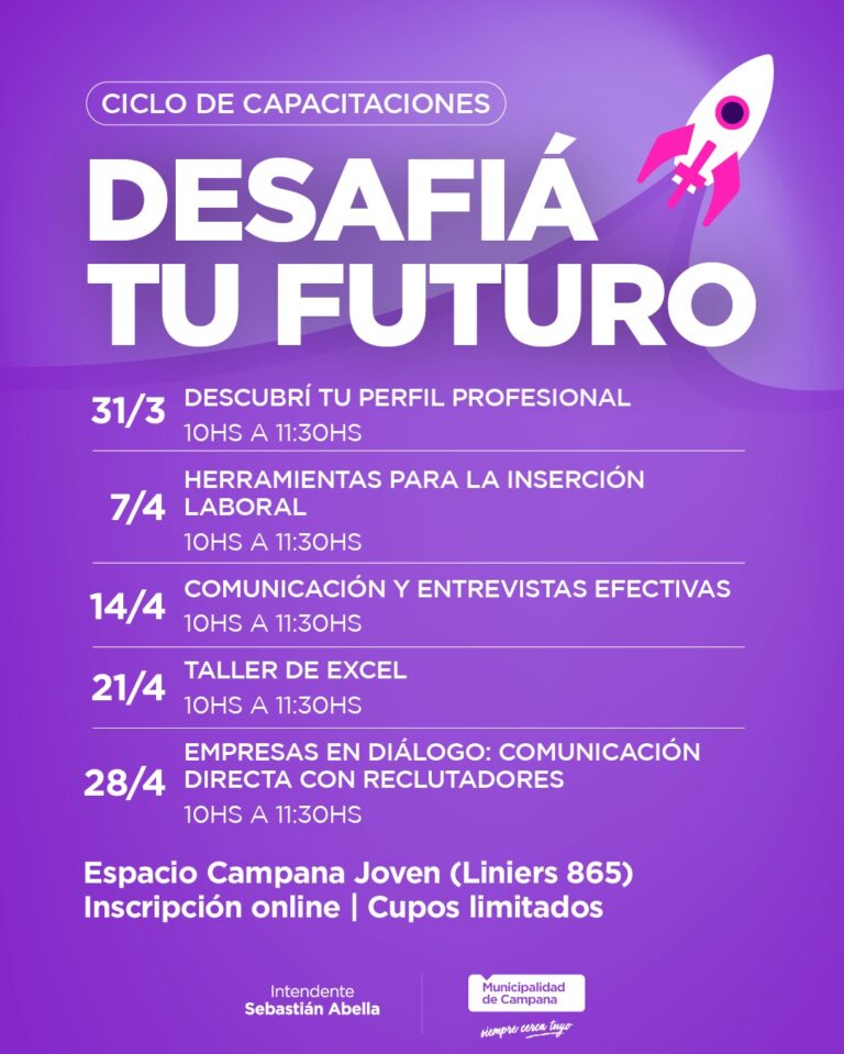 Invitan a participar de un ciclo de capacitaciones gratuitas para potenciar la inserción laboral