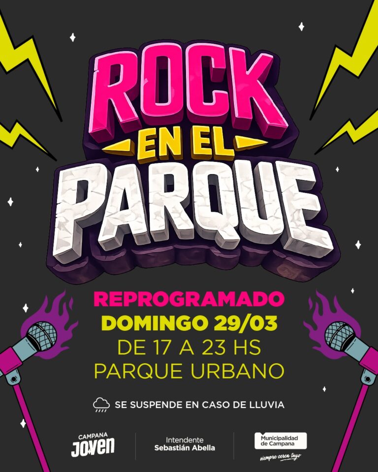 Se viene un domingo de rock en el Parque Urbano