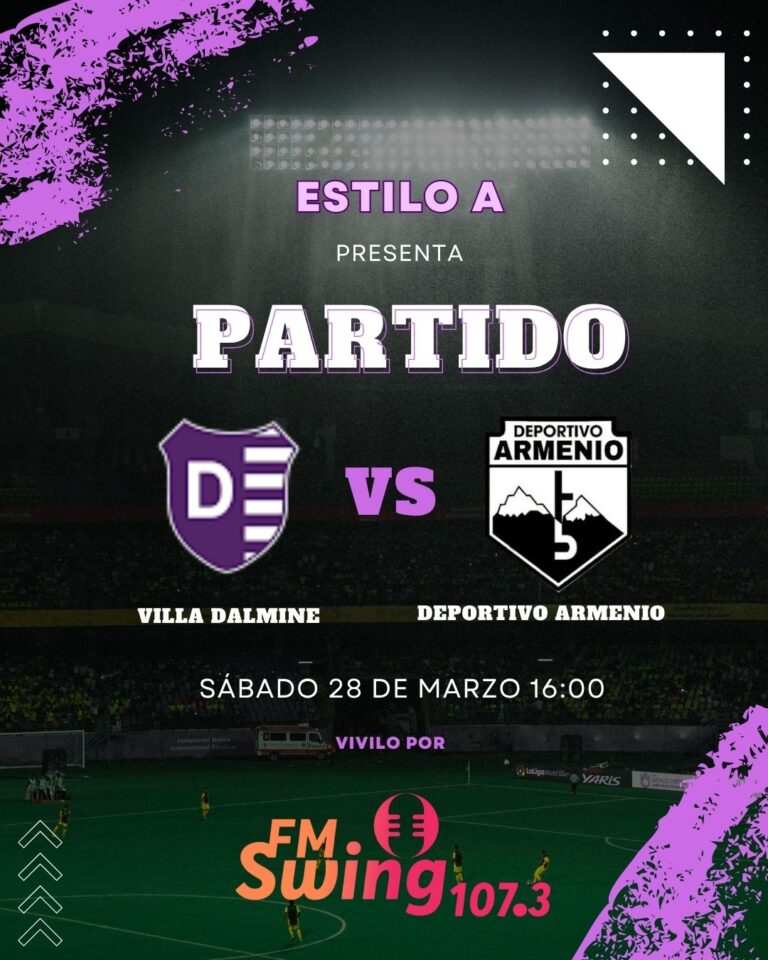 Villa Dalmine VS Deportivo Armenio – Escuchalo por FM SWING 107.3 mhz