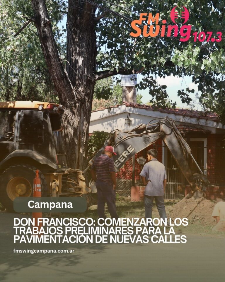 Don Francisco: comenzaron los trabajos preliminares para la pavimentación de nuevas calles