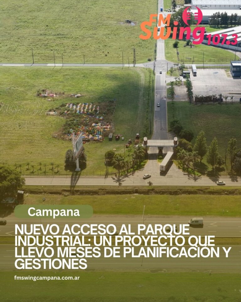 Nuevo acceso al Parque Industrial: un proyecto que llevó meses de planificación y gestiones