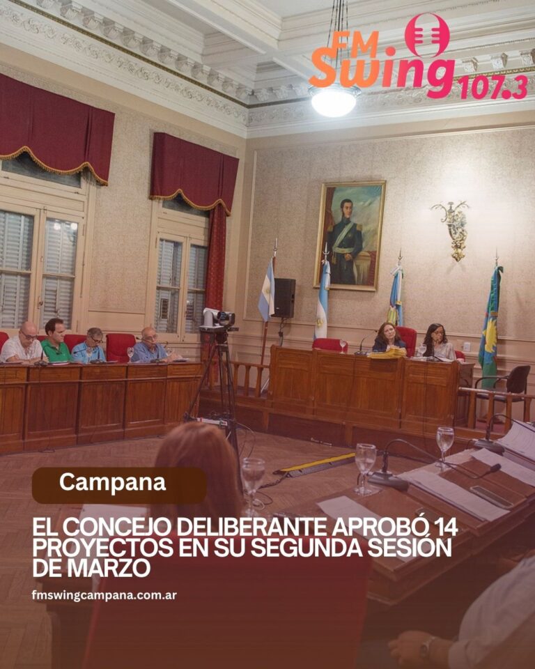 El Concejo Deliberante aprobó 14 proyectos en su segunda sesión de marzo