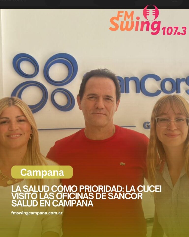 La salud como prioridad: la CUCEI visitó las oficinas de SanCor Salud en Campana