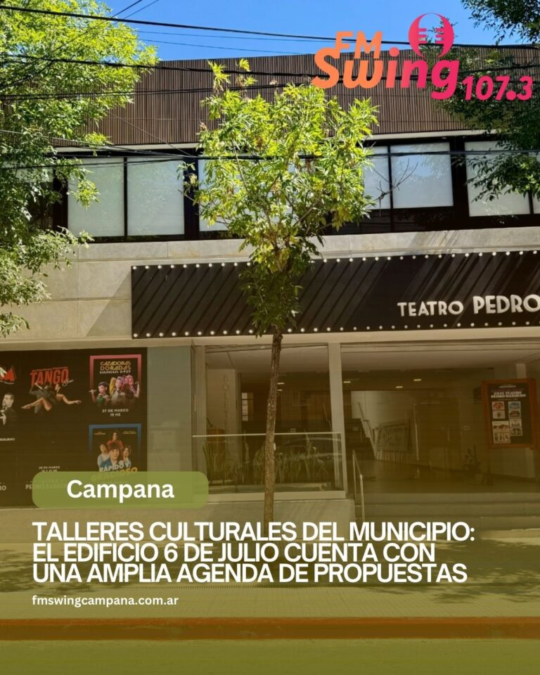 Talleres Culturales del Municipio: el Edificio 6 de Julio cuenta con una amplia agenda de propuestas