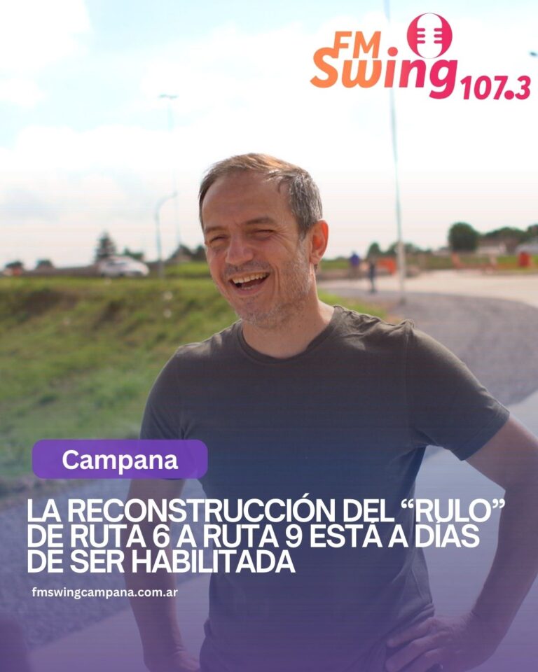 La reconstrucción del “rulo” de Ruta 6 a Ruta 9 está a días de ser habilitada