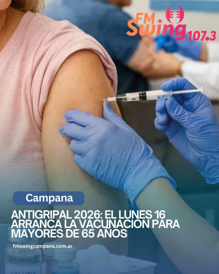 Antigripal 2026: el lunes 16 arranca la vacunación para mayores de 65 años
