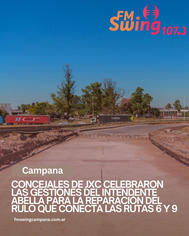 Concejales de JXC celebraron las gestiones del intendente Abella para la reparación del rulo que conecta las rutas 6 y 9