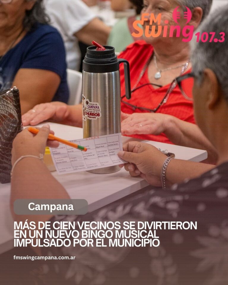 Más de cien vecinos se divirtieron en un nuevo bingo musical impulsado por el Municipio