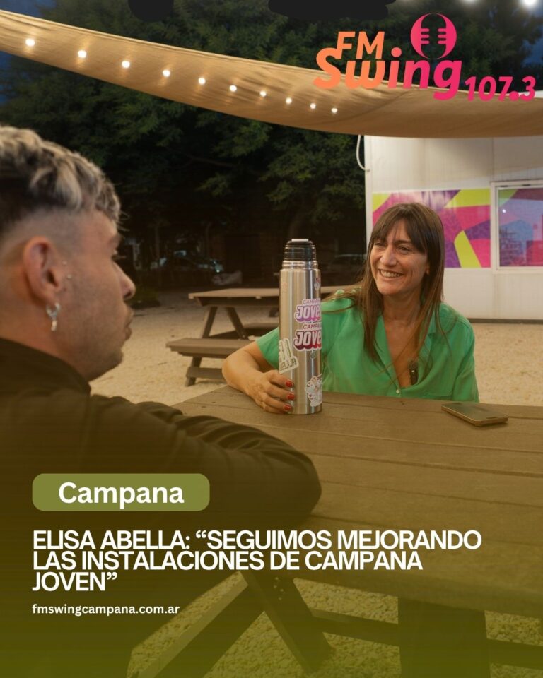Elisa Abella: “Seguimos mejorando las instalaciones de Campana Joven”