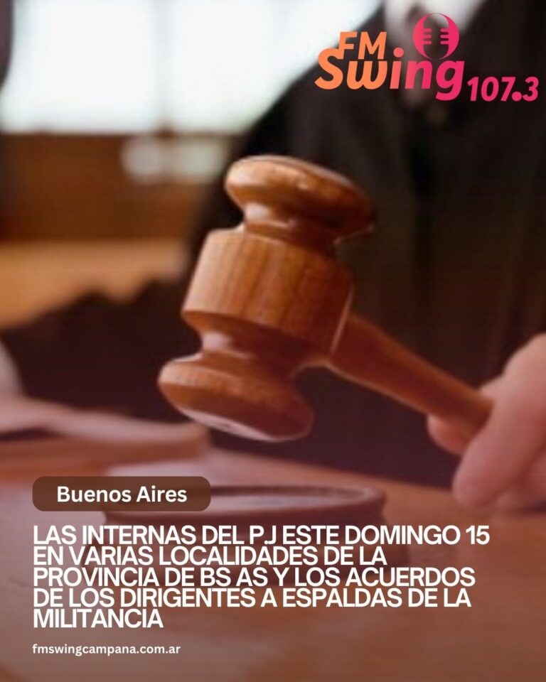Las internas del P.J este domingo 15 en varias localidades de la Provincia de Bs As y los acuerdos de los dirigentes a espaldas de la militancia