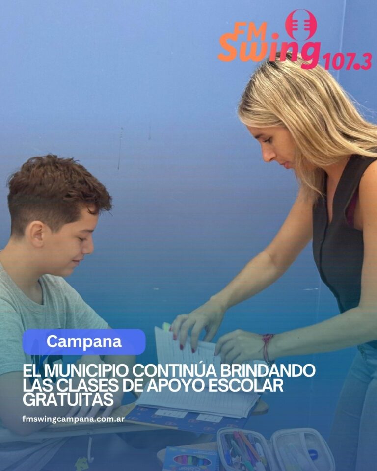 El Municipio continúa brindando las clases de apoyo escolar gratuitas
