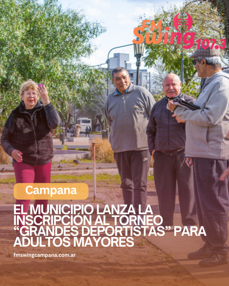 El Municipio lanza la inscripción al Torneo “Grandes Deportistas” para adultos mayores