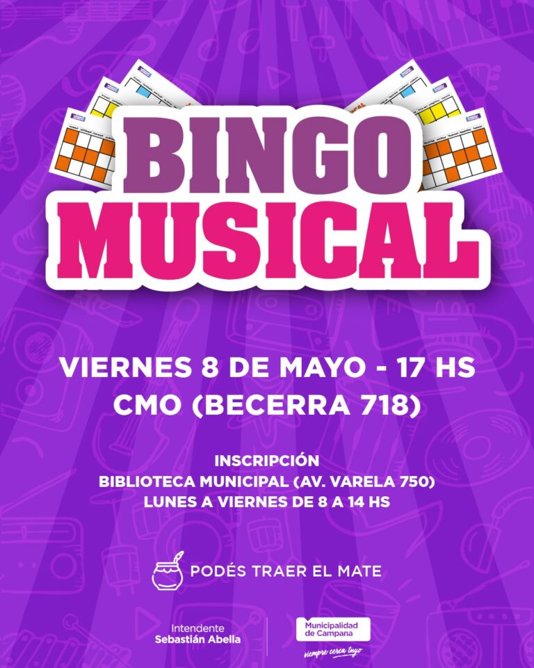 Se anunció un nuevo Bingo Musical para adultos mayores