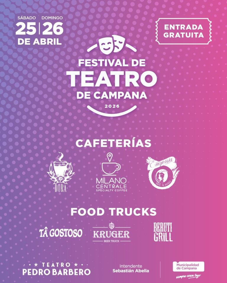 Cafeterías y food trucks acompañarán al Festival de Teatro