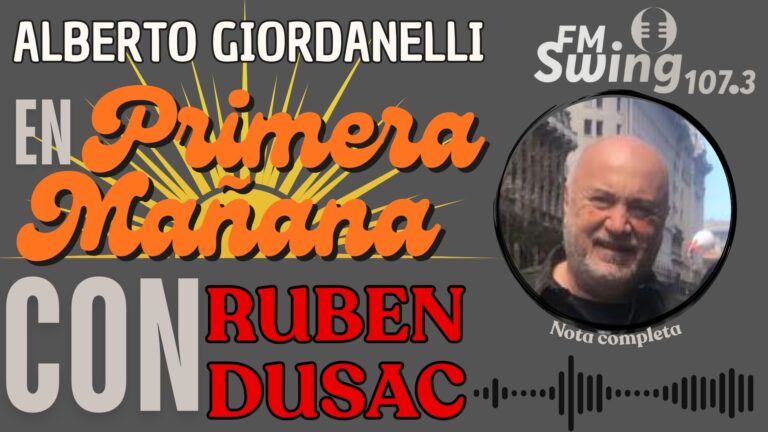 Alberto Giordanelli : La Corrupción del Gobierno Nacional es inadmisible.