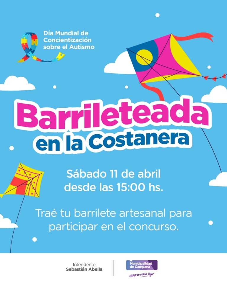 Día Mundial del Autismo: este sábado se realizará una barrileteada en la Costanera