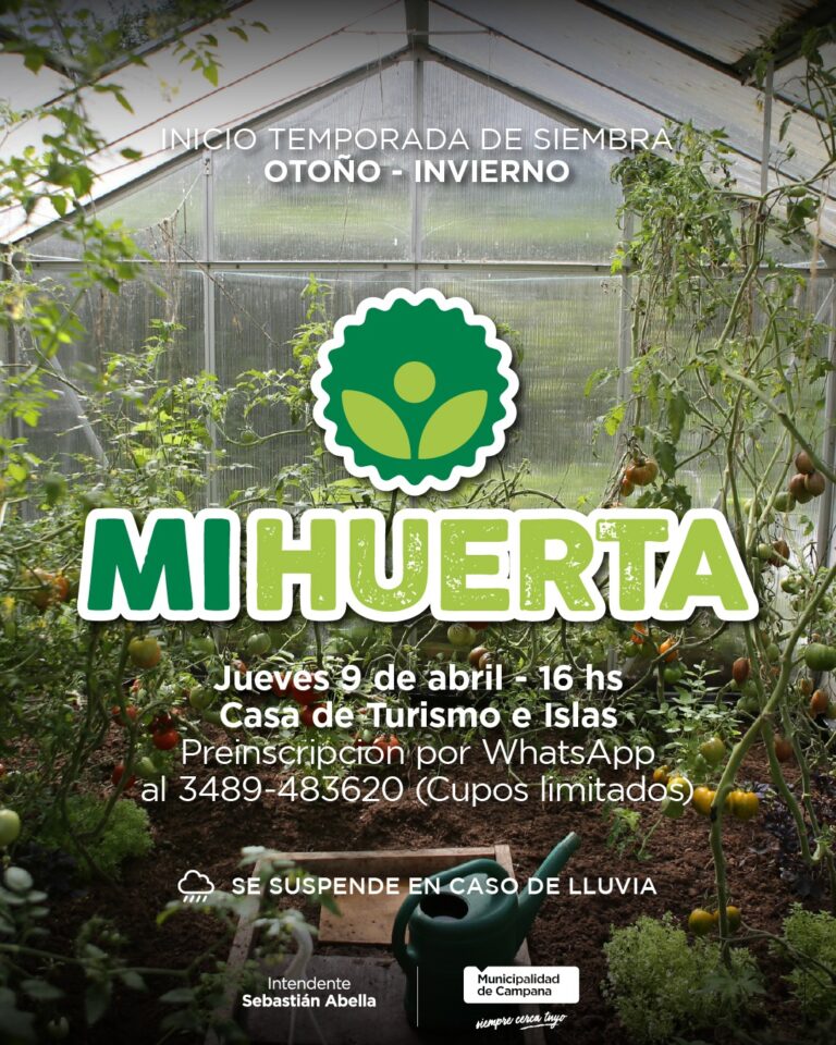 Vuelve el programa “Mi Huerta” y los interesados ya pueden inscribirse