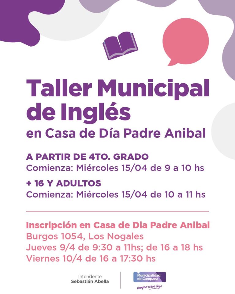 El Municipio suma dos talleres gratuitos en la Casa de Día “Padre Aníbal”