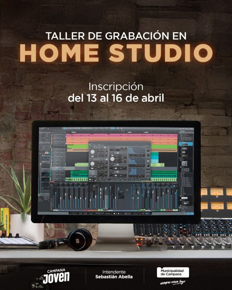 Campana Joven impulsa un taller de Grabación en Home Studio