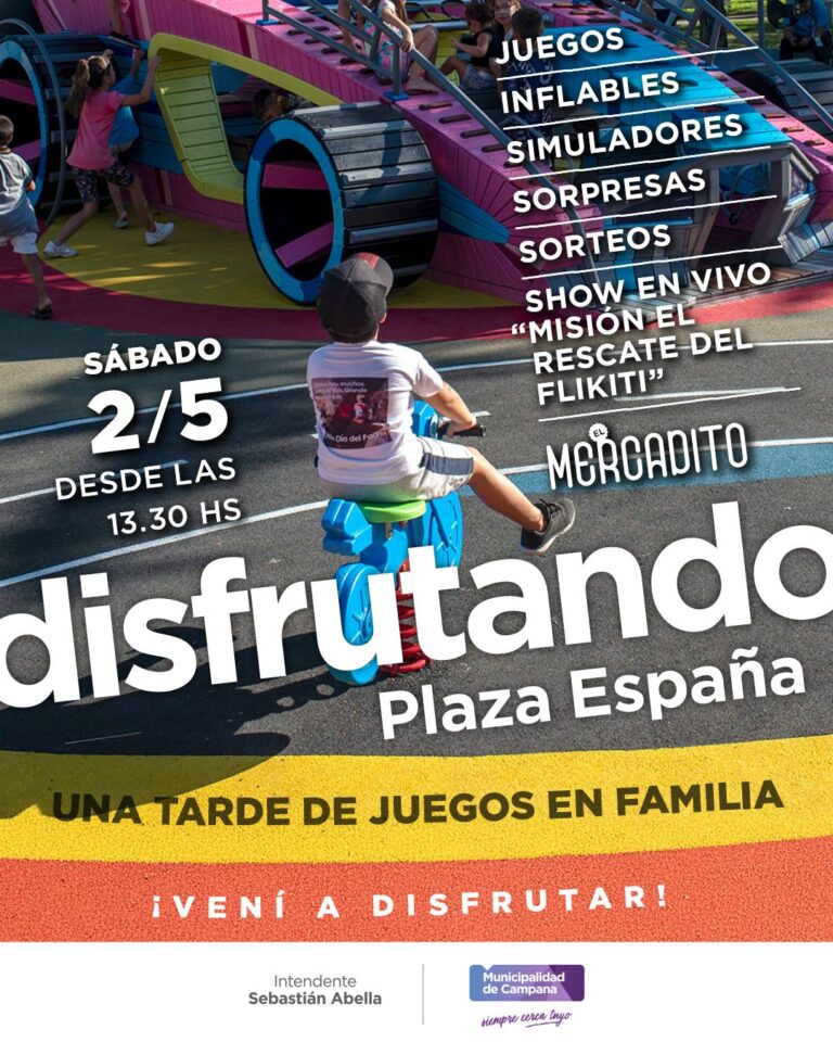 El Municipio invita a las familias a disfrutar de una tarde de juegos en la Plaza España