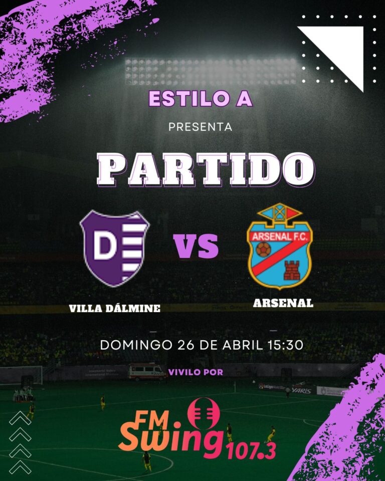 Villa Dálmine VS Arsenal –  Escuchalo por FM SWING 107.3 mhz