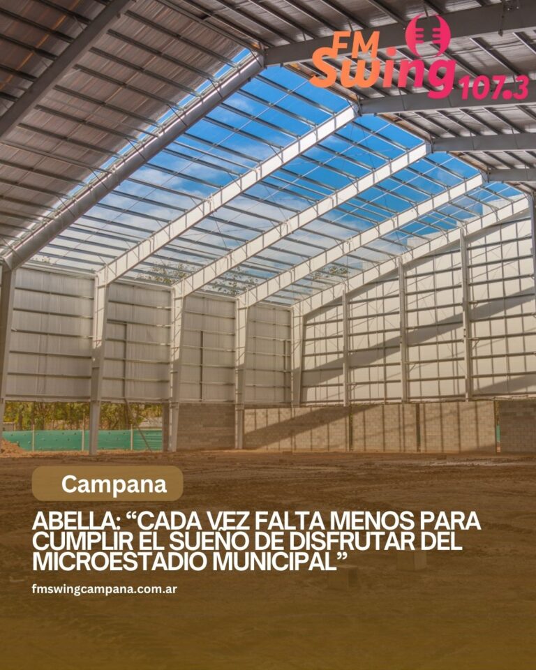 Abella: “Cada vez falta menos para cumplir el sueño de disfrutar del Microestadio Municipal”