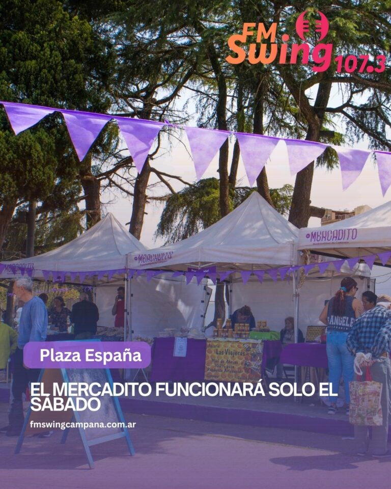 El Mercadito funcionará solo el sábado