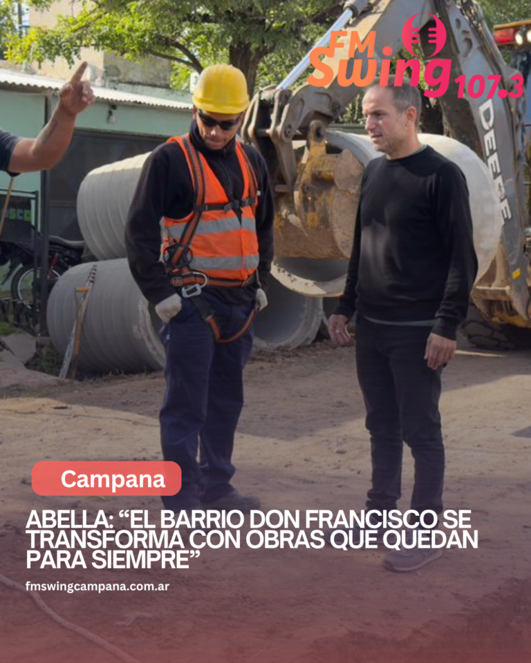 Abella: “El barrio Don Francisco se transforma con obras que quedan para siempre”