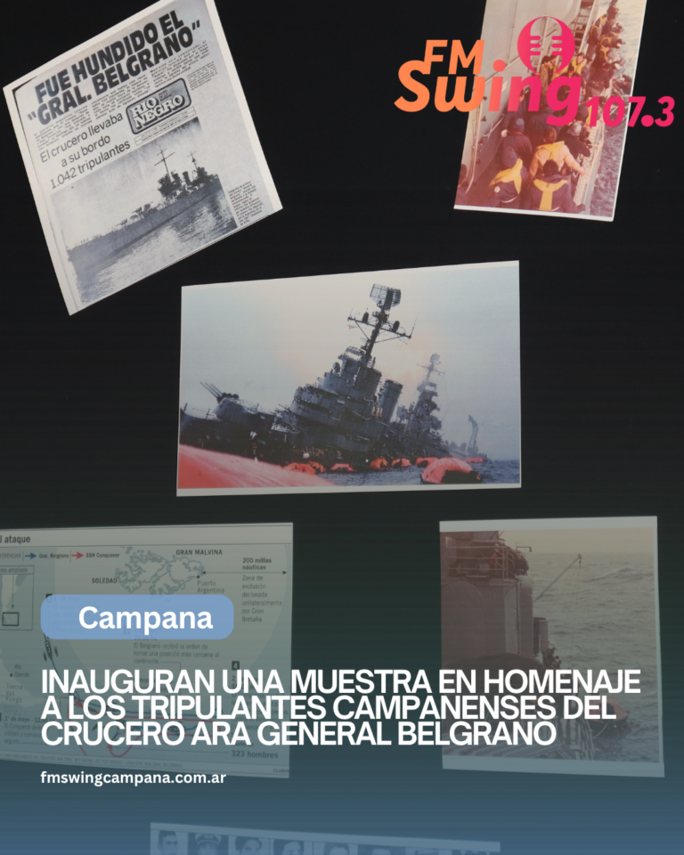 Inauguran una muestra en homenaje a los tripulantes campanenses del Crucero ARA General Belgrano