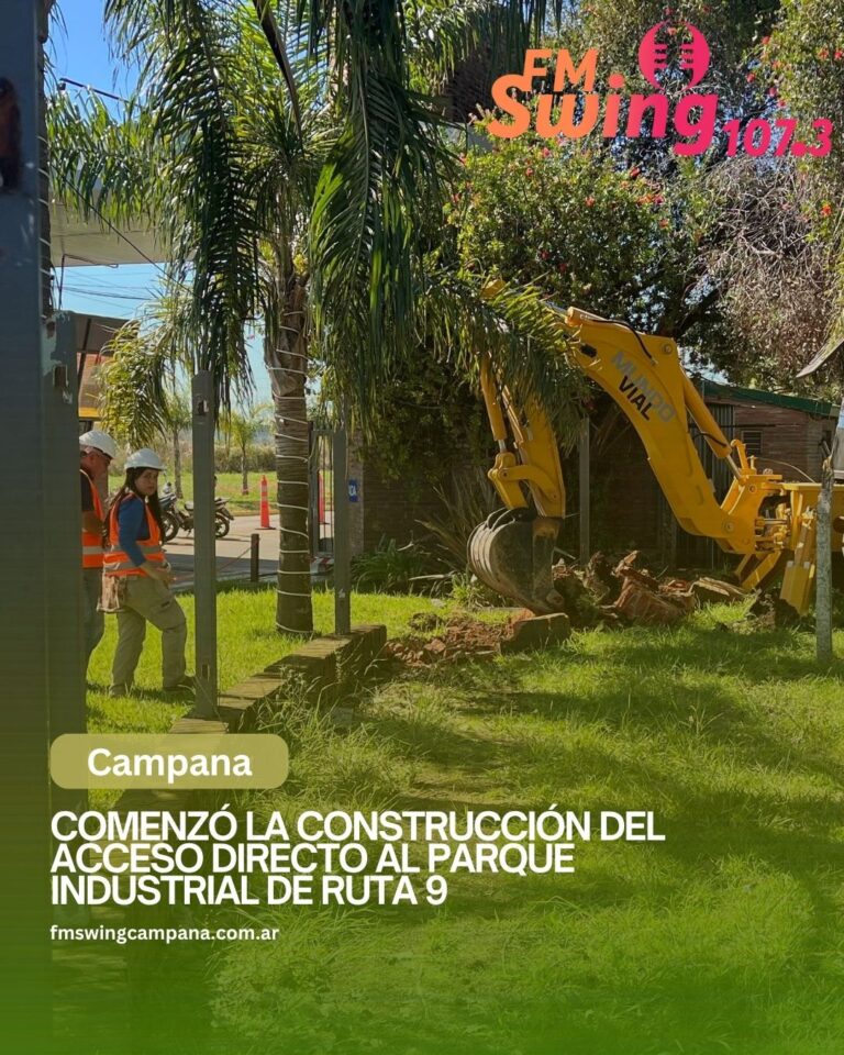 Comenzó la construcción del acceso directo al Parque Industrial de Ruta 9