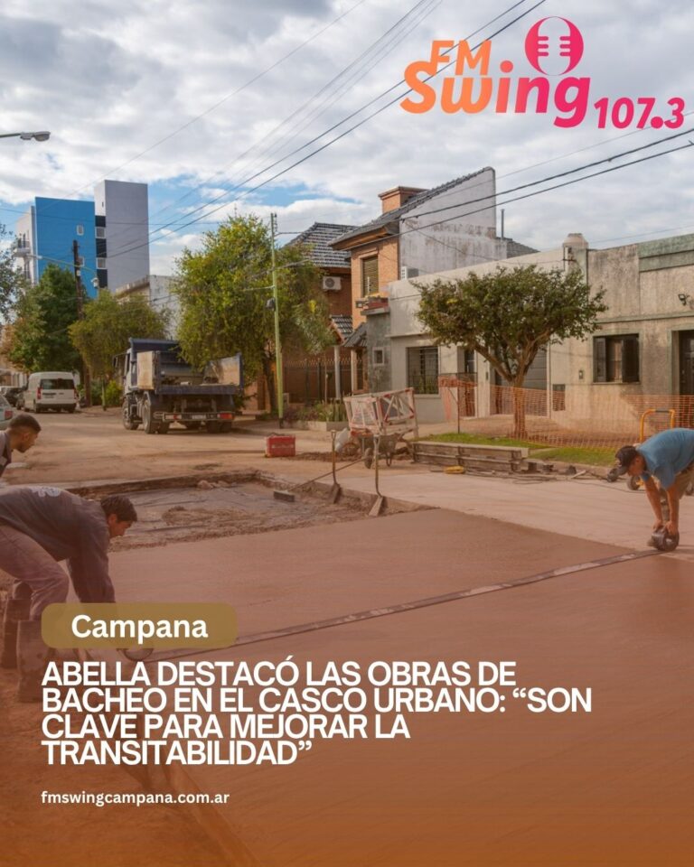 Abella destacó las obras de bacheo en el casco urbano: “Son clave para mejorar la transitabilidad”