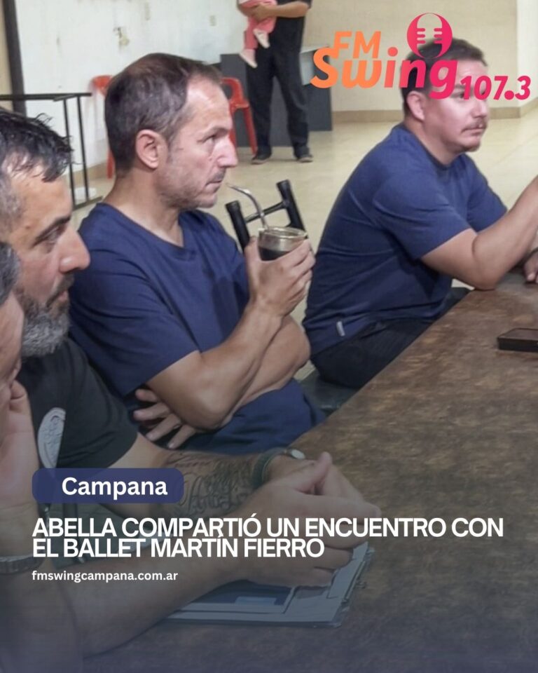Abella compartió un encuentro con el Ballet Martín Fierro