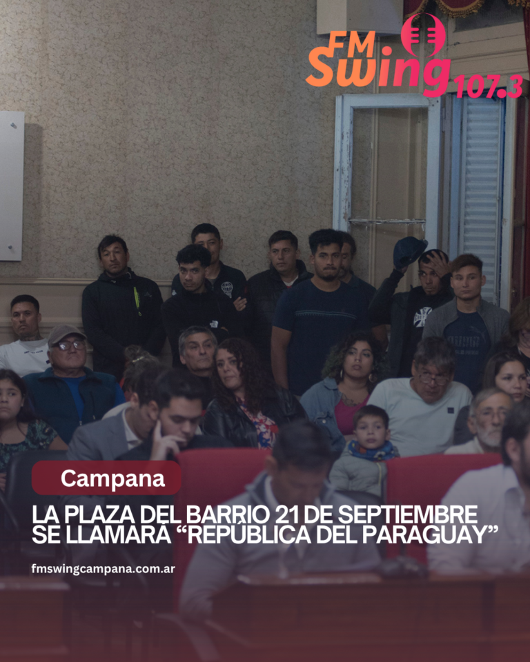 La plaza del barrio 21 de Septiembre se llamará “República del Paraguay”