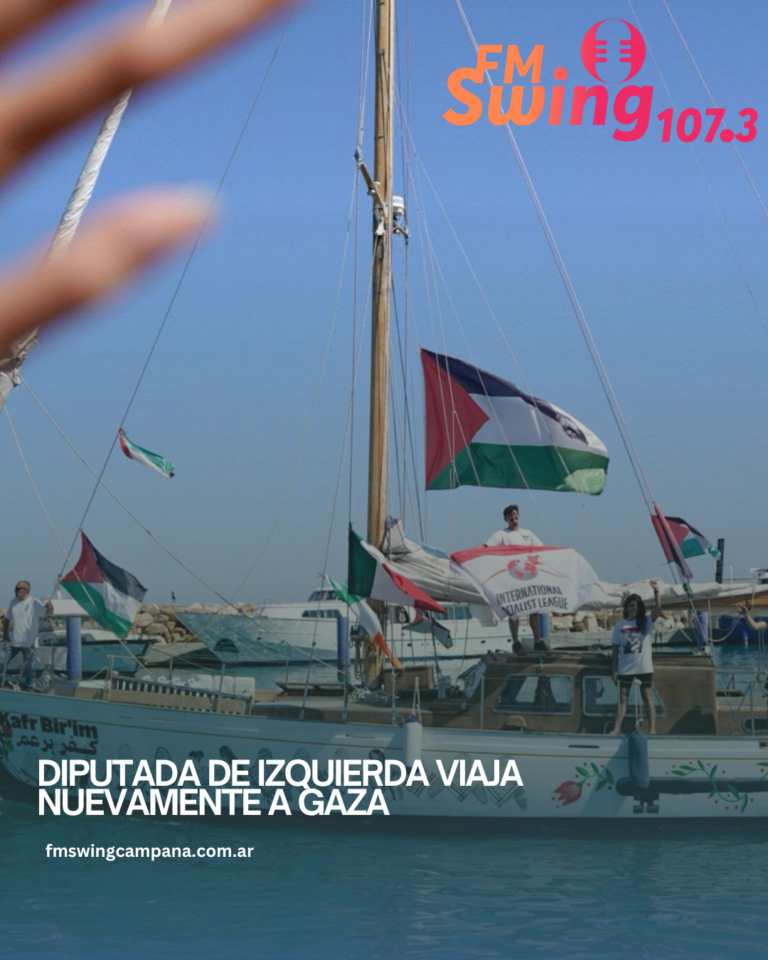 Diputada de izquierda viaja nuevamente a Gaza