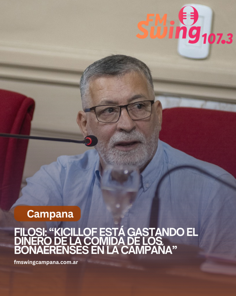 Filosi: “Kicillof está gastando el dinero de la comida de los bonaerenses en la campaña”