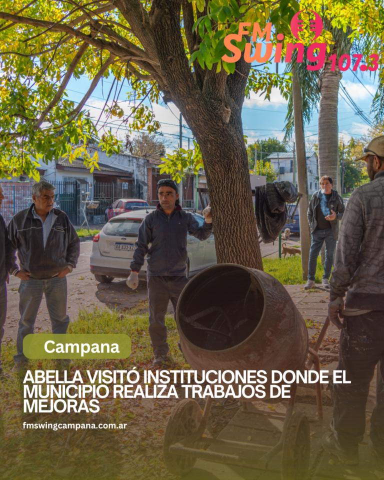 Abella visitó instituciones donde el Municipio realiza trabajos de mejoras