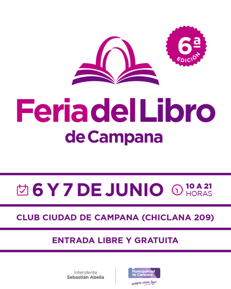 Se anunció la 6ª edición de la Feria del Libro de Campana: será el 6 y 7 de junio