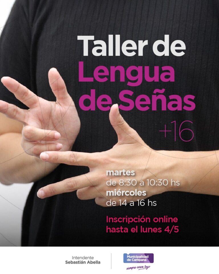 El Municipio dictará un nuevo taller gratuito de Lengua de Señas