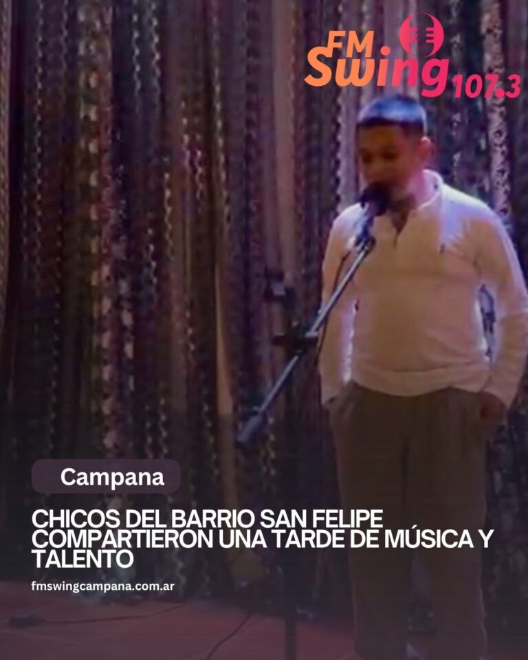 Chicos del barrio San Felipe compartieron una tarde de música y talento
