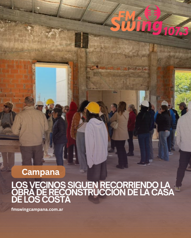 Los vecinos siguen recorriendo la obra de reconstrucción de la Casa de los Costa