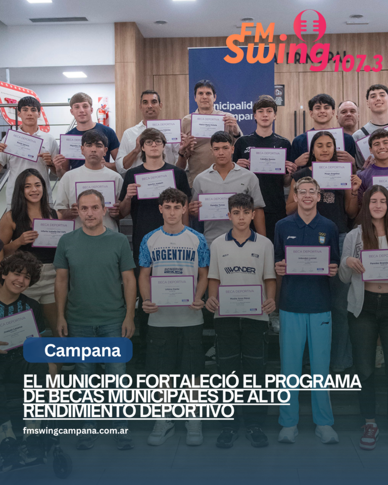 El Municipio fortaleció el Programa de Becas Municipales de Alto Rendimiento Deportivo