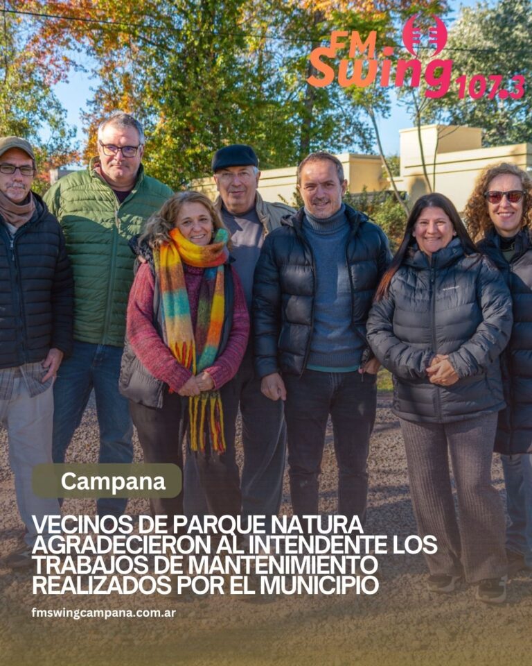 Vecinos de Parque Natura agradecieron al Intendente los trabajos de mantenimiento realizados por el Municipio