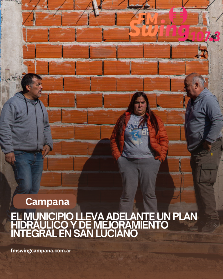 EL Municipio lleva adelante un plan hidráulico y de mejoramiento integral en San Luciano