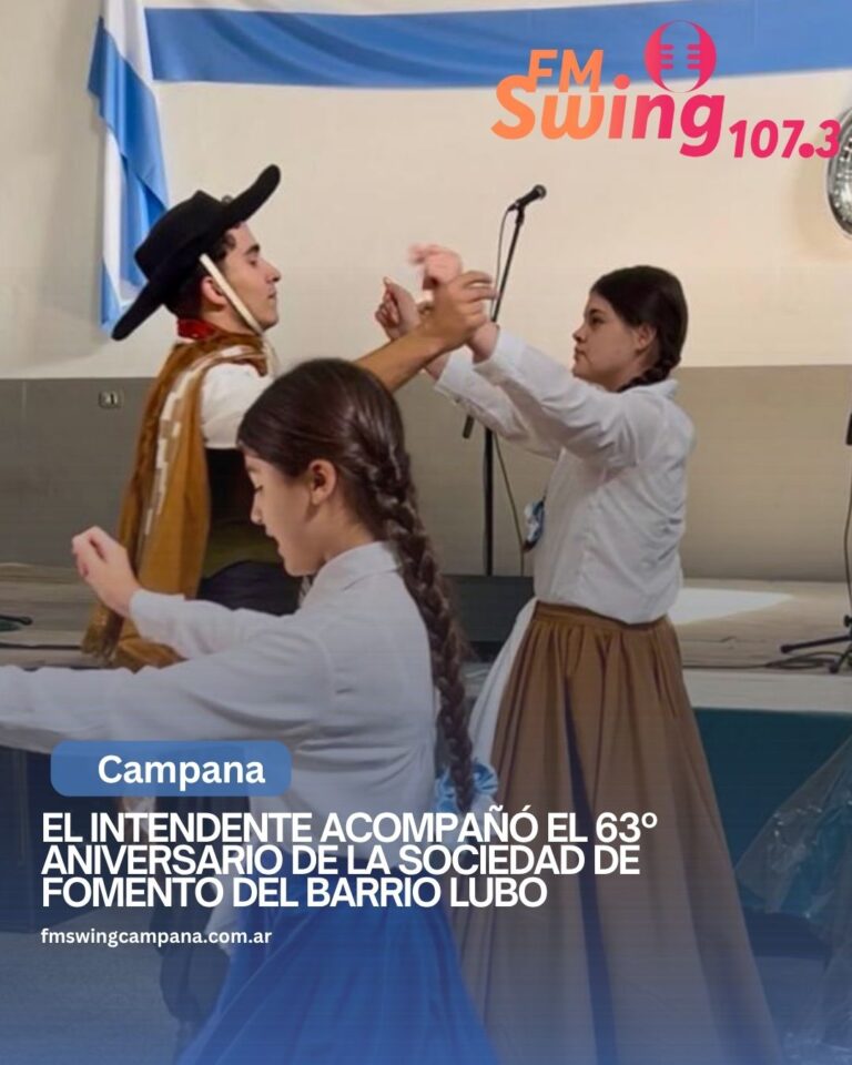 El Intendente acompañó el 63º aniversario de la sociedad de fomento del barrio Lubo