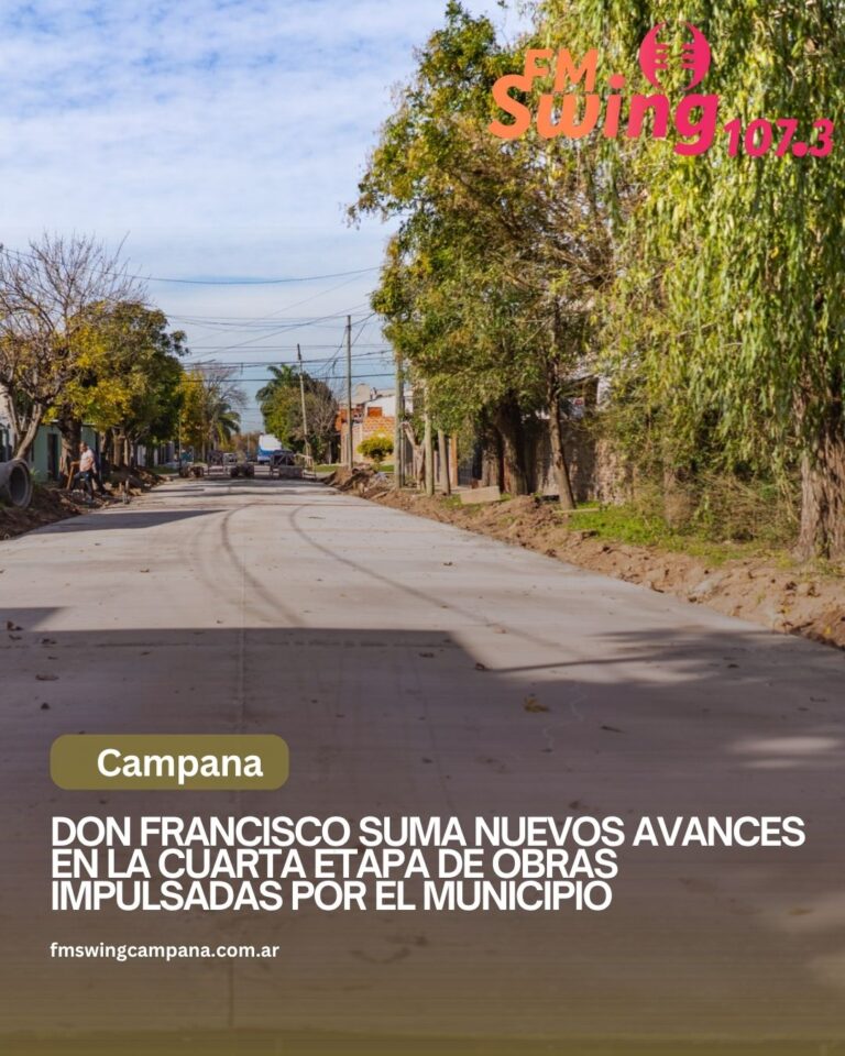 Don Francisco suma nuevos avances en la cuarta etapa de obras impulsadas por el Municipio