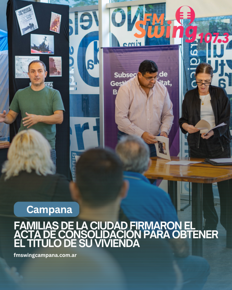 Familias de la ciudad firmaron el acta de consolidación para obtener el título de su vivienda