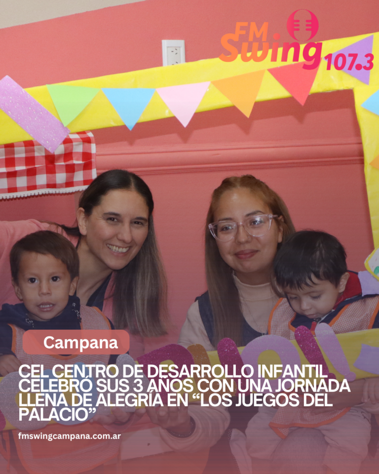 El Centro de Desarrollo Infantil celebró sus 3 años con una jornada llena de alegría en “Los Juegos del Palacio”