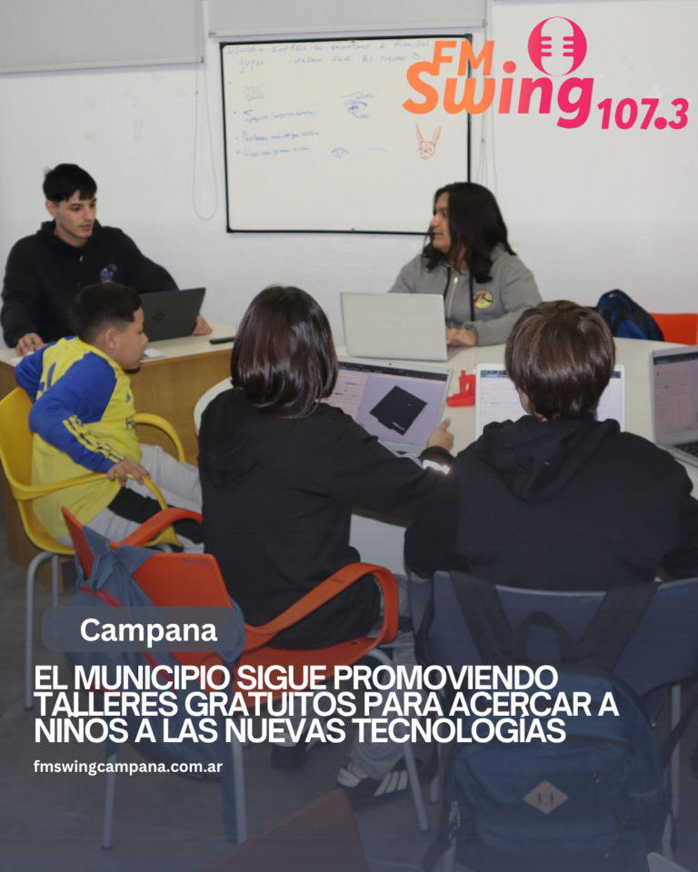 El Municipio sigue promoviendo talleres gratuitos para acercar a niños a las nuevas tecnologías